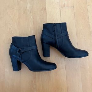 Cole Haan Calixta Leather Heeled Booties